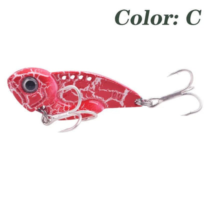 1Pcs Winter VIB Metal Spoon Fishing Lures 7g 10g 14g Jigs Vibrating Baits for Trout and Bass with Treble Hook Fishing Tackle - Wild Frontier Gear LLC