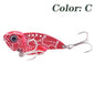1Pcs Winter VIB Metal Spoon Fishing Lures 7g 10g 14g Jigs Vibrating Baits for Trout and Bass with Treble Hook Fishing Tackle - Wild Frontier Gear LLC