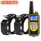 Electric Dog Training Collar Waterproof Dog Bark Collar Pet With Remote Control Rechargeable Anti Barking Device All Size Dogs
