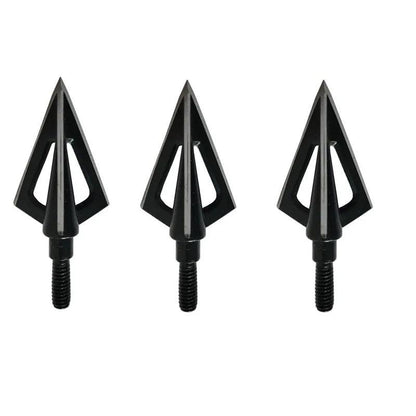 3/6/12pcs 100Gr Archery Blade Arrowhead Stainless Steel Broadhead 3 Blades Target Point Tips Hunting Arrow Accessory - Wild Frontier Gear LLC