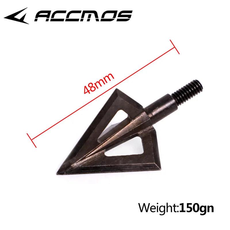 1pcs 125 grain/150 grain Hunting Arrow Heads Arrow Tips For Recurve / Compound Bow Hunting Shooting Stainless steel Broadheads - Wild Frontier Gear LLC
