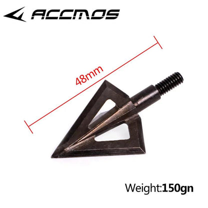 1pcs 125 grain/150 grain Hunting Arrow Heads Arrow Tips For Recurve / Compound Bow Hunting Shooting Stainless steel Broadheads - Wild Frontier Gear LLC