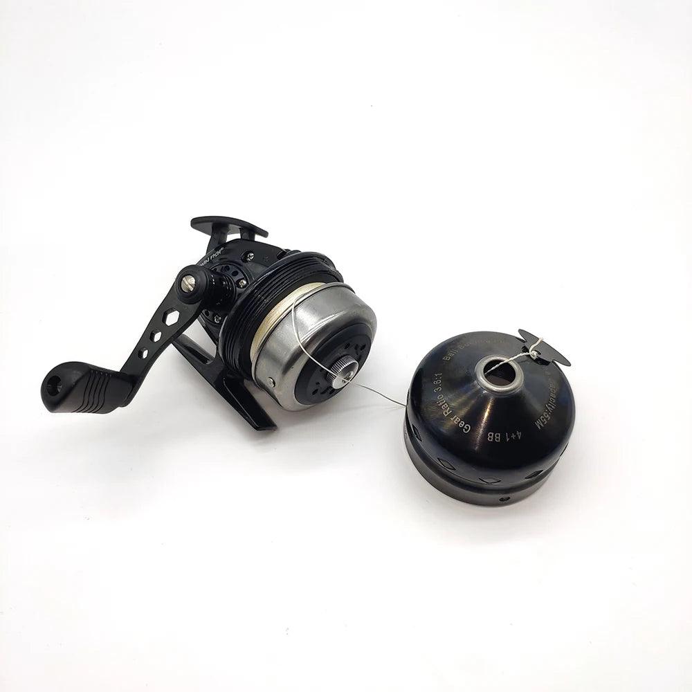 TWIN FISH Spincast Fishing Reel with 4.5# PE Line - HYB30 Black, 4+1 BB, 45m Casting Power - Wild Frontier Gear LLC