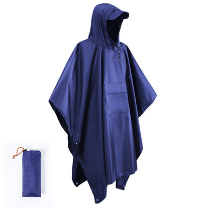 3 In 1 Outdoor Military Waterproof Raincoat Rain Coat Men Raincoat Women Awning From The Rain Motorcycle Rain Poncho Picnic Mat