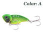 1Pcs Winter VIB Metal Spoon Fishing Lures 7g 10g 14g Jigs Vibrating Baits for Trout and Bass with Treble Hook Fishing Tackle - Wild Frontier Gear LLC