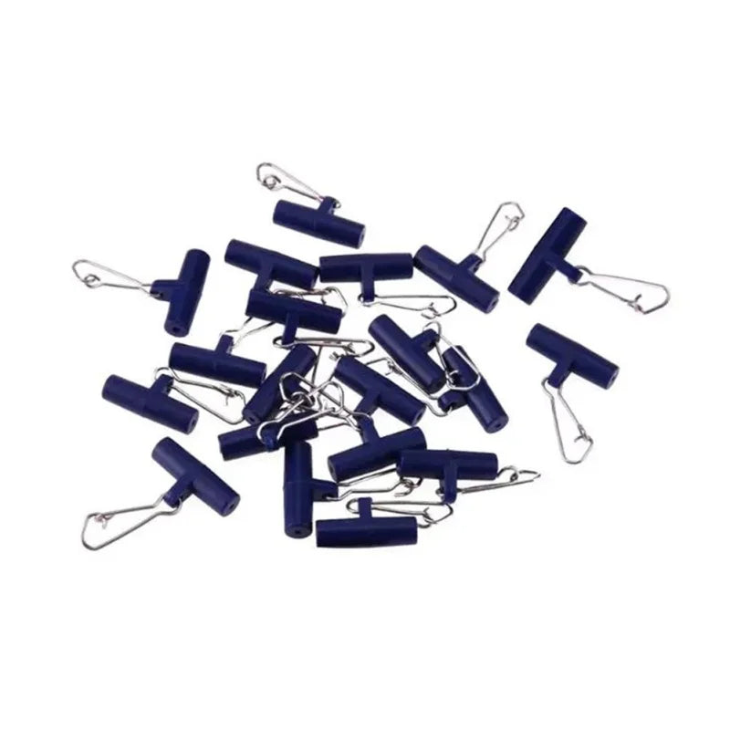 20pc Fishing Terminal Tools Fishing Rig Sinker Holder Clip Snap Weight Slider Saltwater Free Running Rig Bank Fishing Swivel