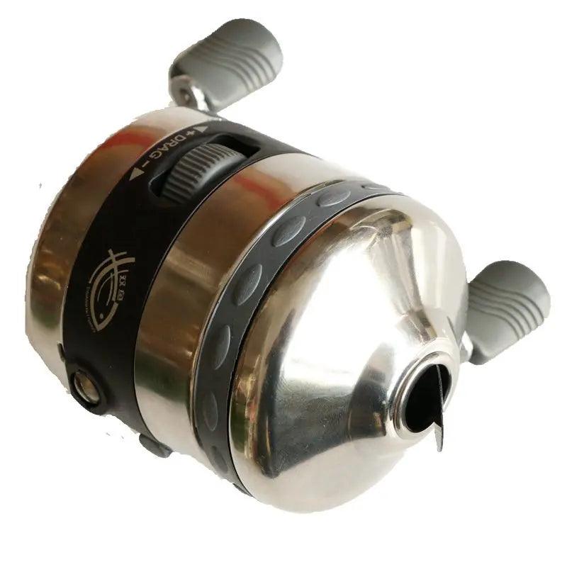 Heavy-Duty Metal Spincast Fishing Reel with 7# Nylon Line for Outdoor Adventures - BL40 Model - Wild Frontier Gear LLC