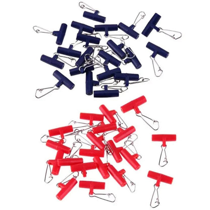 20pc Fishing Terminal Tools Fishing Rig Sinker Holder Clip Snap Weight Slider Saltwater Free Running Rig Bank Fishing Swivel