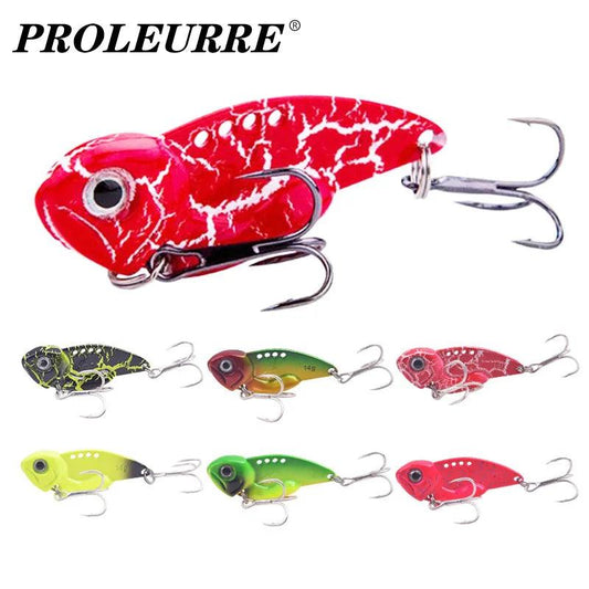 1Pcs Winter VIB Metal Spoon Fishing Lures 7g 10g 14g Jigs Vibrating Baits for Trout and Bass with Treble Hook Fishing Tackle - Wild Frontier Gear LLC