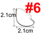 20pcs Weedless Barbed Fishing Hook Wacky Rig Hook High Carbon Steel Bass Single hook