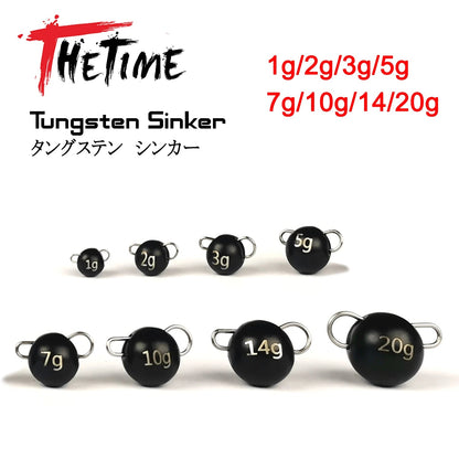 Thetime Tungsten Cheburashka Sinker 1g2g3g5g7g10g14g20g 97% Wolfram Fishing Weights Tackle For Soft Worm Bait Accessories Wild Frontier Gear LLC