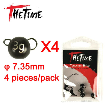 Thetime Tungsten Cheburashka Sinker 1g2g3g5g7g10g14g20g 97% Wolfram Fishing Weights Tackle For Soft Worm Bait Accessories Wild Frontier Gear LLC