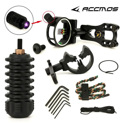 Topoint TP1000 Archery Upgrade Combo Bow Sight Kits Arrow Rest Stabilizer for hunting Recurve/Compound Bow Accessories - Wild Frontier Gear LLC