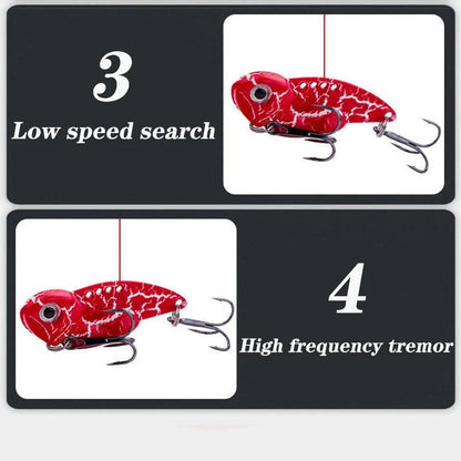 1Pcs Winter VIB Metal Spoon Fishing Lures 7g 10g 14g Jigs Vibrating Baits for Trout and Bass with Treble Hook Fishing Tackle - Wild Frontier Gear LLC