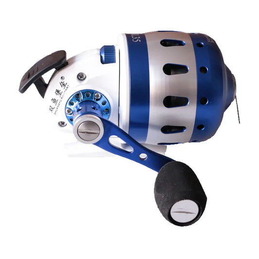 Fishing Spincast Reel BL35 Slingshot Fish shooting Metal Coil  Outdoor with 5#PE line 50M