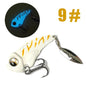 Castfanatic MZ55/MZ60 Metal VIB Lures - 17g/13g Lipless Blade Bait with Tail Spinner for Fishing Enthusiasts - Wild Frontier Gear LLC