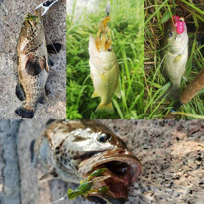 Hanlin Floating 65mm 4g Crawfish Larvae Soft Silicone Bait Jigs Wobbler Worms Fishing Lures Artificial Swimbait Bass Pike Tackle Wild Frontier Gear LLC