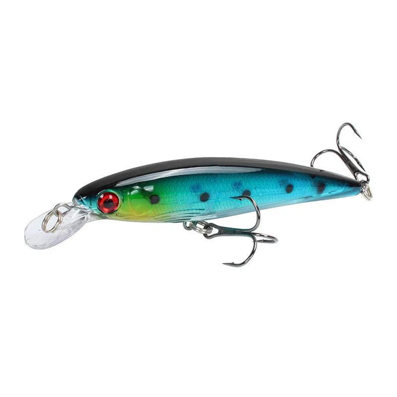 Life-Like Floating Minnow Fishing Lure 11cm 13.5g Crankbait with 3D Eyes for Bass and Carp Fishing - Wild Frontier Gear LLC