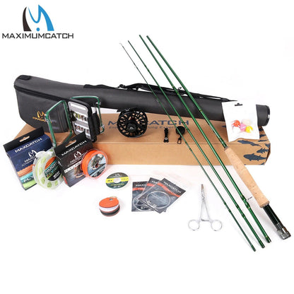 Maxcatch Premier Fly Fishing Rod Combo and Fly Reel Kit Complete Fishing Outfit - Wild Frontier Gear LLC