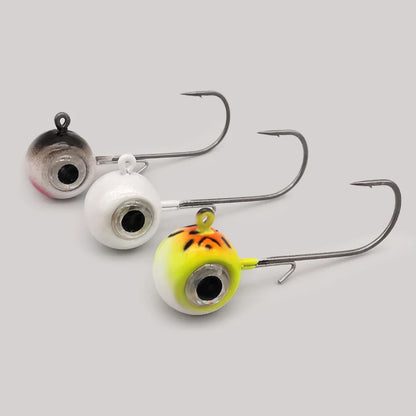 LUREHOLIC 1.8g~10g Big Eyes Jig Head with Mustad Hook Soft Lure Hook Lure Fishing
