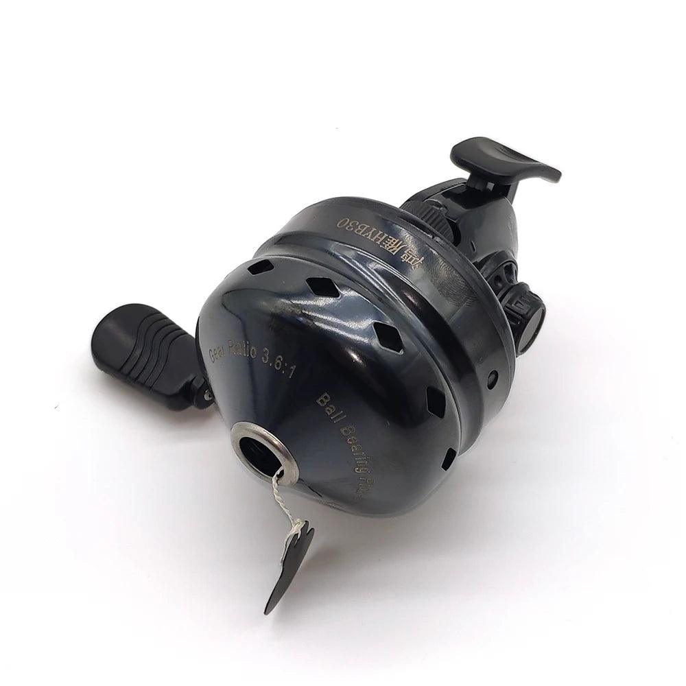 TWIN FISH Spincast Fishing Reel with 4.5# PE Line - HYB30 Black, 4+1 BB, 45m Casting Power - Wild Frontier Gear LLC