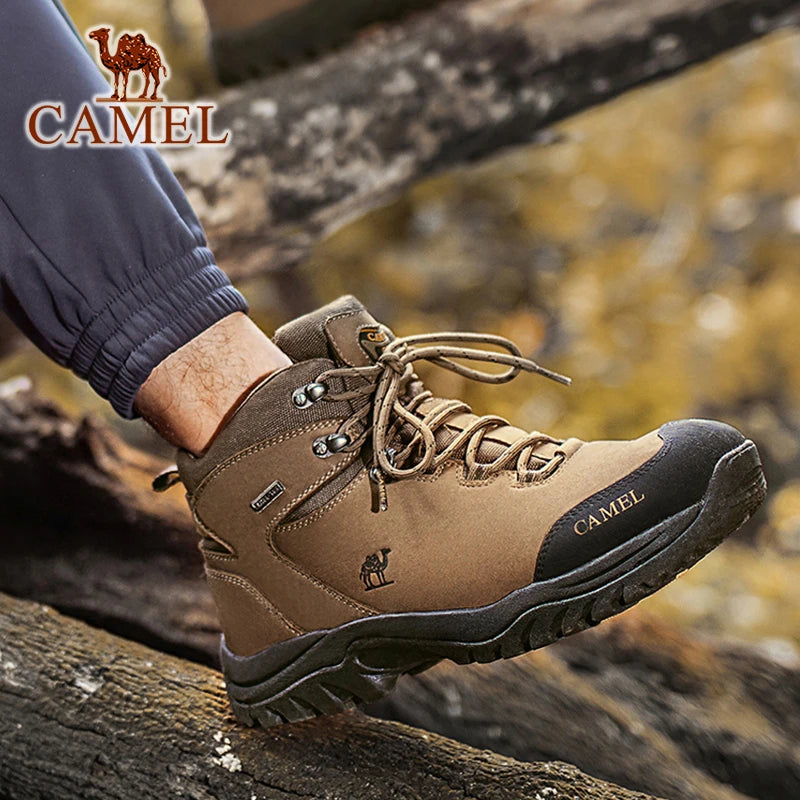 GOLDEN CAMEL Waterproof Hiking Shoes Men and Women Outdoor Anti-Slip Climbing Trekking Shoes for Men 2023 Leather Hiking Boots - Wild Frontier Gear LLC