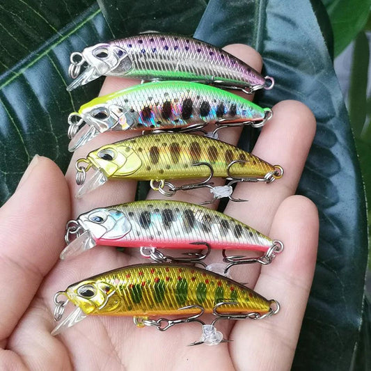 TSURINOYA DW63 50mm 5g Sinking Minnow Hard Bait Mini Fishing Lures with Hook - Wild Frontier Gear LLC
