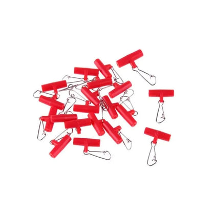 20pc Fishing Terminal Tools Fishing Rig Sinker Holder Clip Snap Weight Slider Saltwater Free Running Rig Bank Fishing Swivel