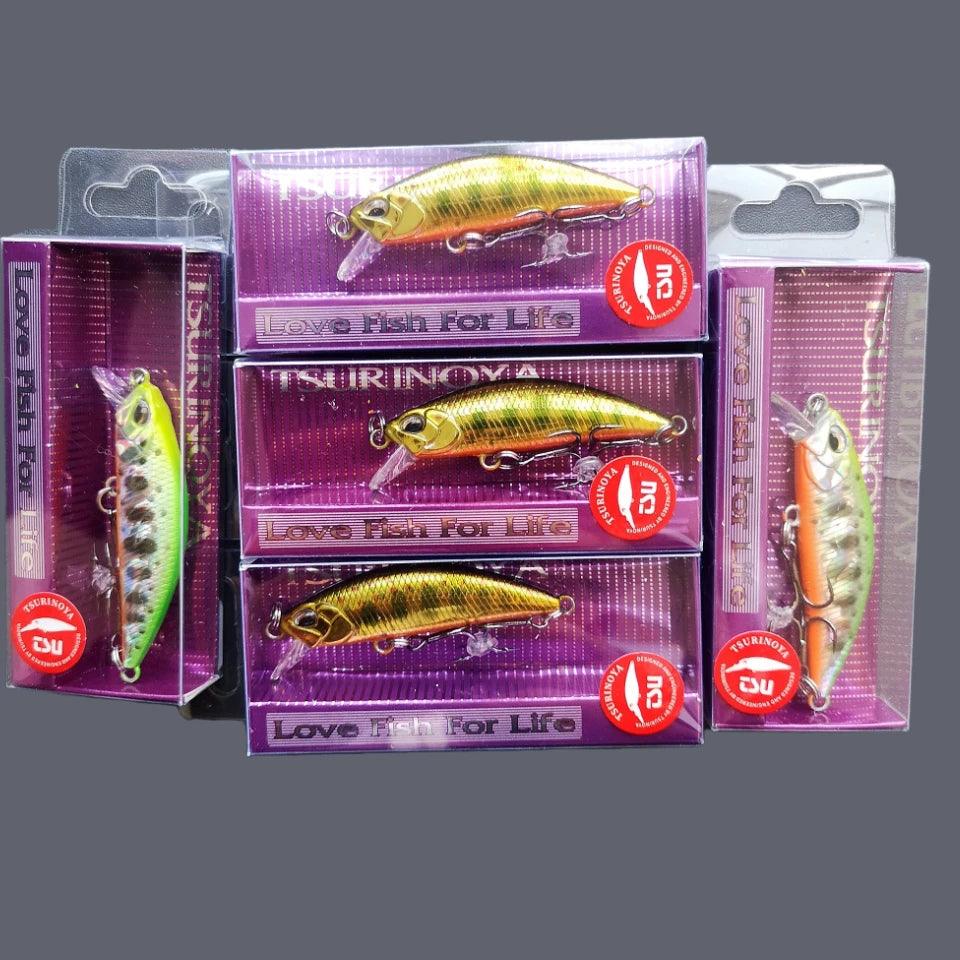 TSURINOYA DW63 50mm 5g Sinking Minnow Hard Bait Mini Fishing Lures with Hook - Wild Frontier Gear LLC