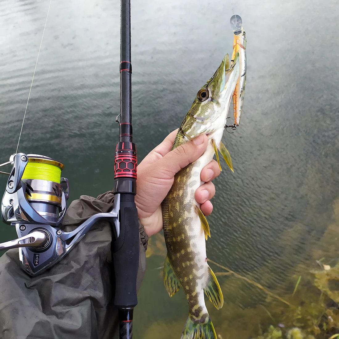 SeaKnight Brand Kraken Series Fishing Rod 2.4M 2.1M 1.98M FUJI Guide Lure Rod L ML M MH Power 30+40T Carbon Spinning Casting Rod - Wild Frontier Gear LLC