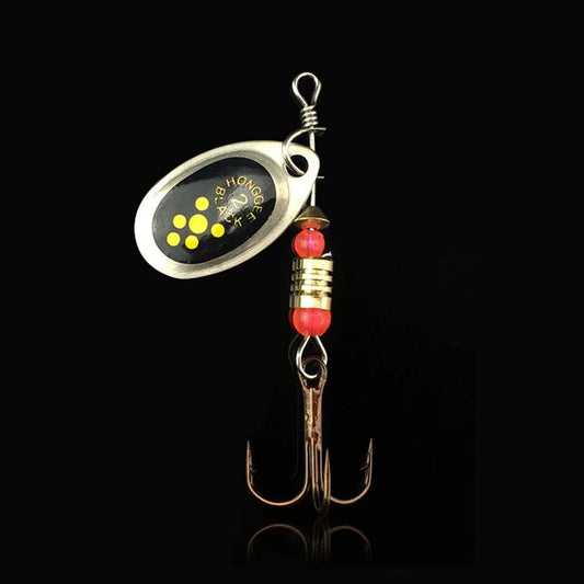 WALK FISH 3-Pack Metal Carp Spinner Fishing Lures - 2.2g 6cm Vibration Jigs with Hooks for All Waters - Wild Frontier Gear LLC