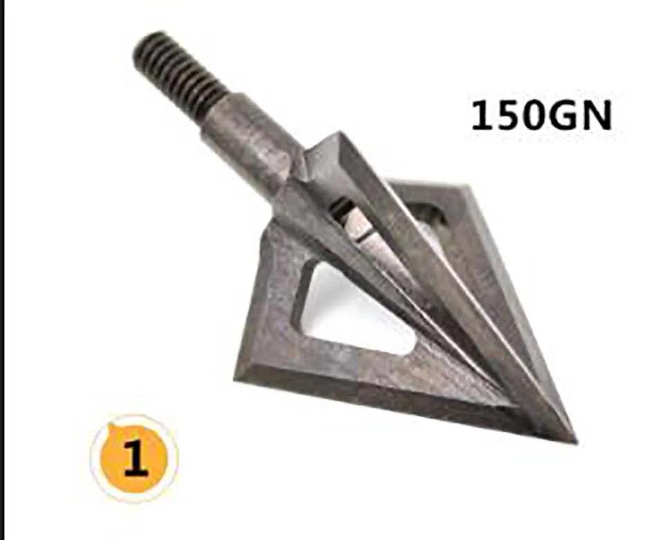 1pcs 125 grain/150 grain Hunting Arrow Heads Arrow Tips For Recurve / Compound Bow Hunting Shooting Stainless steel Broadheads - Wild Frontier Gear LLC