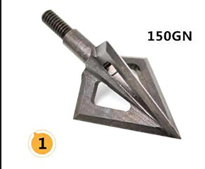 1pcs 125 grain/150 grain Hunting Arrow Heads Arrow Tips For Recurve / Compound Bow Hunting Shooting Stainless steel Broadheads - Wild Frontier Gear LLC