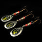 WALK FISH 3-Pack Metal Carp Spinner Fishing Lures - 2.2g 6cm Vibration Jigs with Hooks for All Waters - Wild Frontier Gear LLC