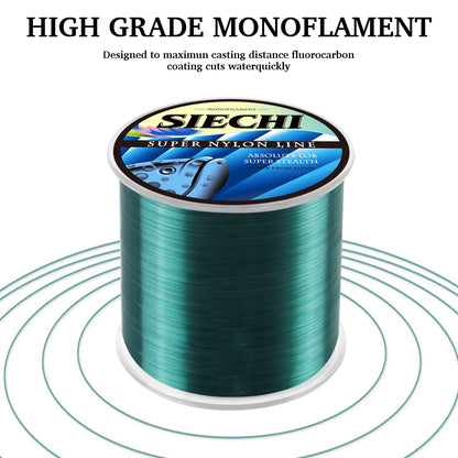 2024 Band New 500m Nylon Fishing Line Super Strong 4.4LB - 28.6LB 7 Colors Japan Monofilament Main Line Fishing Line Accessories