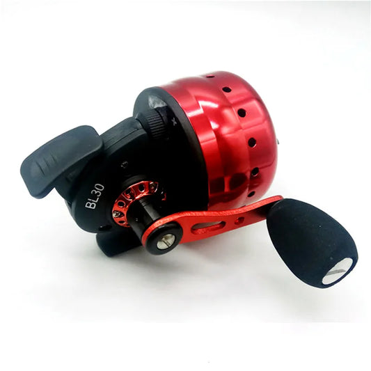 Fishing Spincast Reel 4+1BB Metal Spool BL30 Outdoor Slingshot REEL Shooting with PE Line 45M