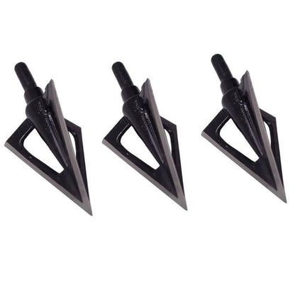 3/6/12pcs 100Gr Archery Blade Arrowhead Stainless Steel Broadhead 3 Blades Target Point Tips Hunting Arrow Accessory - Wild Frontier Gear LLC