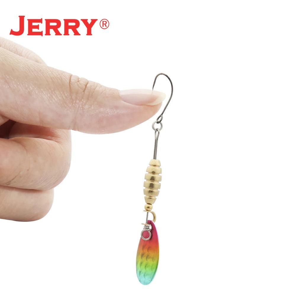 Jerry Spear Ultra-Lightweight Brass Spinnerbait Lures for Perch, Trout, and Bass Fishing - Wild Frontier Gear LLC