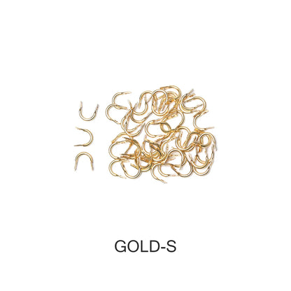 50PCS/Lot Folded U-Shaped Clip Clevises Easy-Spin Solid Brass Fishing Lures Artificial Bait Spinner Outdoor Fishing Accessories