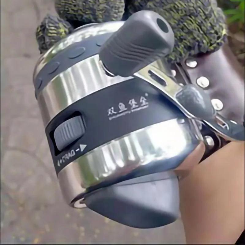 Heavy-Duty Metal Spincast Fishing Reel with 7# Nylon Line for Outdoor Adventures - BL40 Model - Wild Frontier Gear LLC