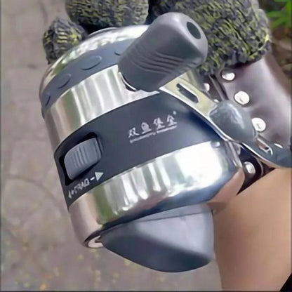 Heavy-Duty Metal Spincast Fishing Reel with 7# Nylon Line for Outdoor Adventures - BL40 Model - Wild Frontier Gear LLC