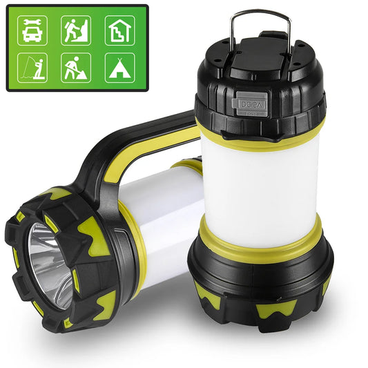 ZPAA Camp Lamp LED Camping Light USB Rechargeable Flashlight Spotlight Work Light Waterproof Searchlight Emergency Lantern