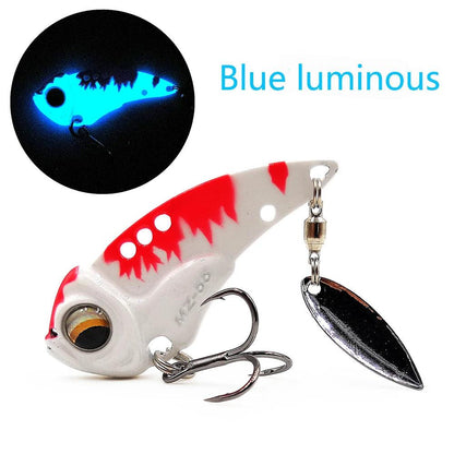 Castfanatic MZ55/MZ60 Metal VIB Lures - 17g/13g Lipless Blade Bait with Tail Spinner for Fishing Enthusiasts - Wild Frontier Gear LLC