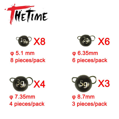 Thetime Tungsten Cheburashka Sinker 1g2g3g5g7g10g14g20g 97% Wolfram Fishing Weights Tackle For Soft Worm Bait Accessories Wild Frontier Gear LLC