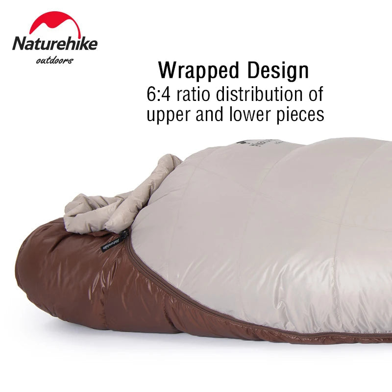 Naturehike Sleeping Bag Ultralight Waterproof Mummy Sleeping Bag SnowBird Duck Down Sleeping Bag Winter Camping Sleeping Bag Wild Frontier Gear LLC