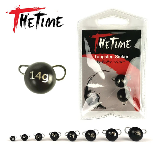Thetime Tungsten Cheburashka Sinker 1g2g3g5g7g10g14g20g 97% Wolfram Fishing Weights Tackle For Soft Worm Bait Accessories Wild Frontier Gear LLC