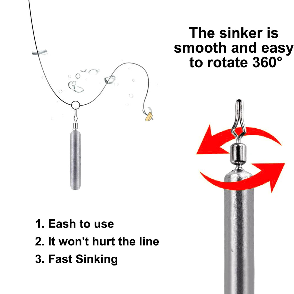 25Pcs/Box Bar/Tear Drop Shot Fishing Sinker 3.5g 5g 7g 10g 14g Bullet Weight Carp Bass Fishing Accessories Pesca Tackle