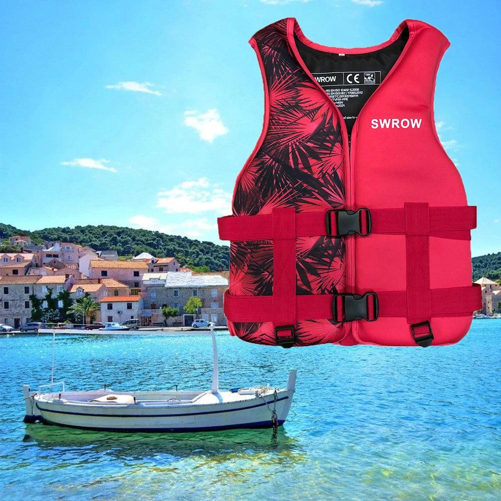 Neoprene Life Jacket for Adult Children New Water Sport Buoyancy Jacket Life Vest Swimming Boating Skiing Driving Vest Drifting - Wild Frontier Gear LLC