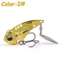 Castfanatic MZ55/MZ60 Metal VIB Lures - 17g/13g Lipless Blade Bait with Tail Spinner for Fishing Enthusiasts - Wild Frontier Gear LLC