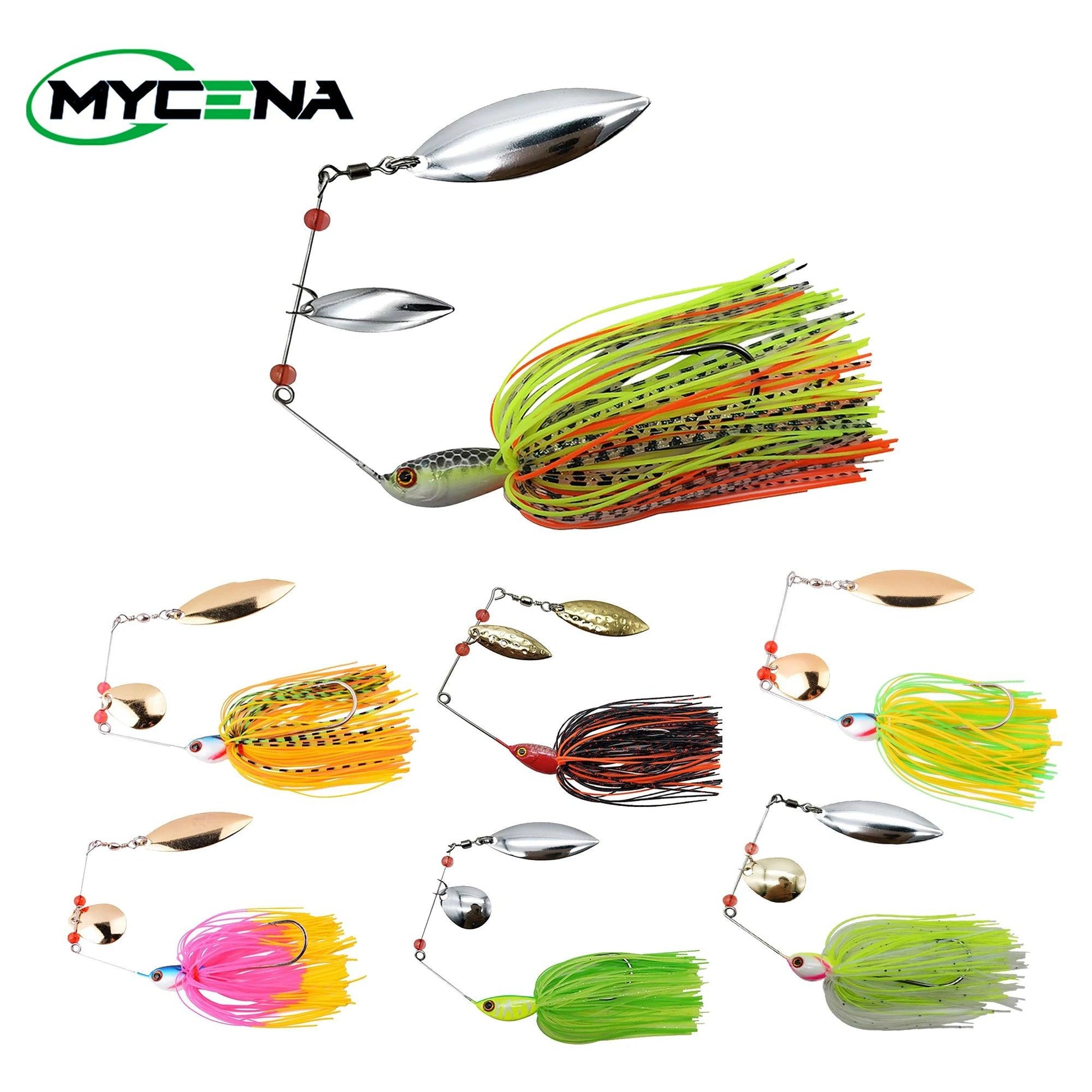 Mycena Multi-Weight Chatterbait Fishing Lure Kit for Bass Angling - Wild Frontier Gear LLC